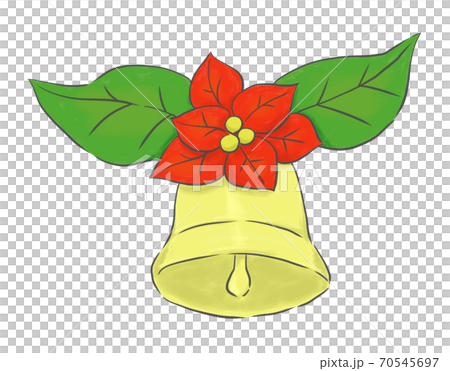 ポインセチアのクリスマスベル 70545697