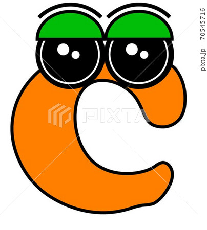 アルファベットキャラクター Ckunのイラスト素材