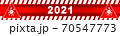 Inscription 2021 text Caution lines backgrounds Sign icon caution coronavirus Stop biology bacteria coronavirus 70547773