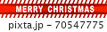 Inscription Merry Christmas text Caution lines backgrounds Worn hazard stripes Warning tapes Danger signs 70547775