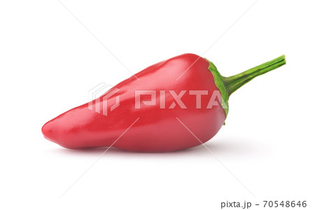 Side view of red jalapeno chili pepper 70548646
