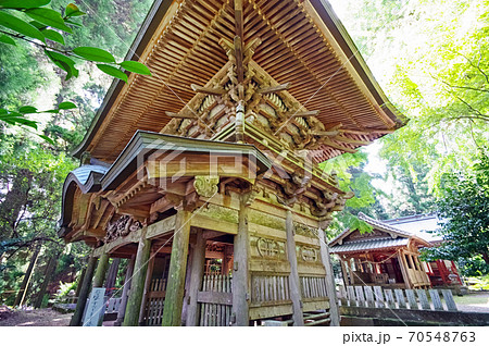 大分市指定有形文化財丸山神社楼門 70548763