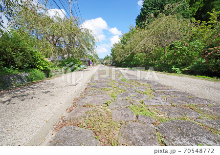 歴史の道百選大分市参勤交代道路今市石畳 70548772