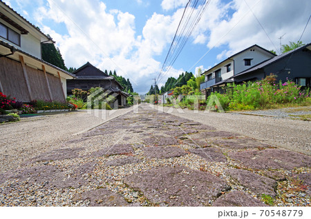 歴史の道百選大分市参勤交代道路今市石畳 歴史の道百選大分市参勤交代道路今市石畳 70548779