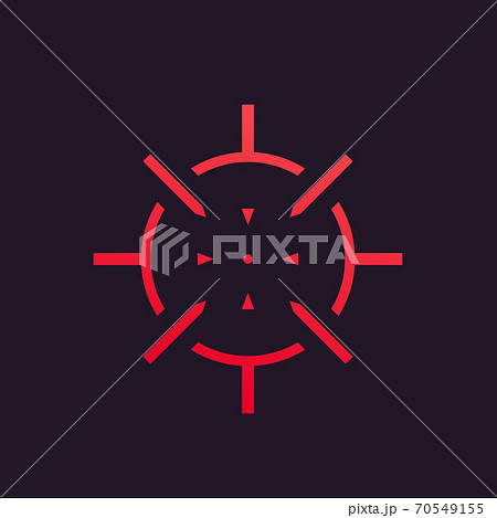 crosshair icon, vector symbol 70549155