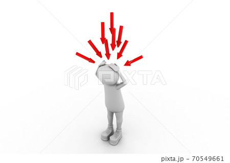 Business man and arrows 70549661