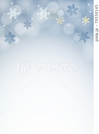 縦向き背景素材 雪の結晶のイラスト素材