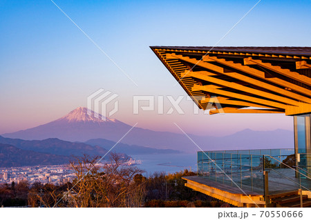 Shizuoka Prefecture) Mt. Fuji seen from Nippon - Stock