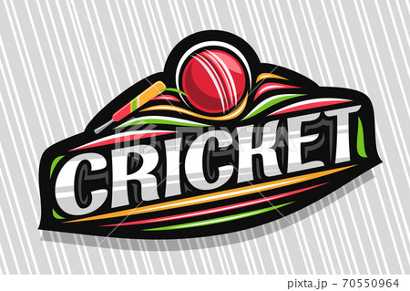 Vector logo for Cricket Sport - Stock Illustration [70550964] - PIXTA