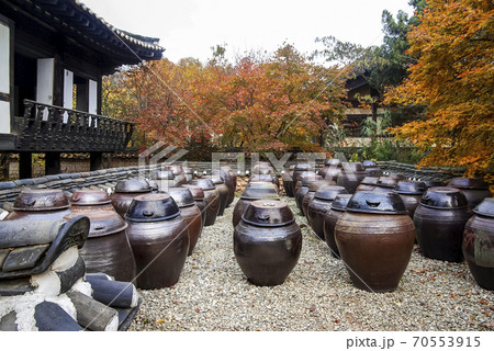 容認民俗村 韓屋 秋 70553915