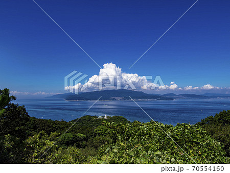 和歌山県　入道雲・夏の空模様 70554160
