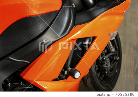 side fairing and anti-fall support of a sports motorcycle side fairing and anti-fall support of a sports motorcycle 70555286