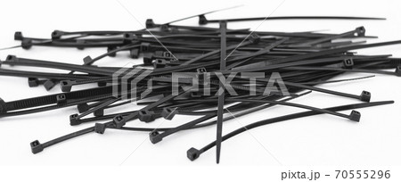 Set of black flanges on black background 70555296