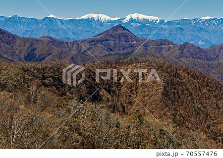 清八山から見る釈迦ヶ岳と荒川岳・赤石岳・聖岳 清八山から見る釈迦ヶ岳と荒川岳・赤石岳・聖岳 70557476
