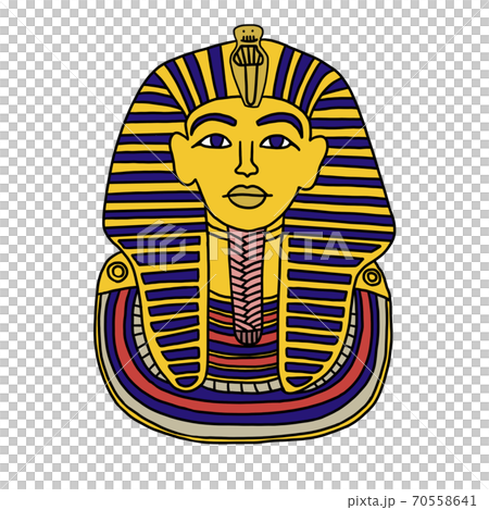古代エジプトの王 ツタンカーメンのイラストのイラスト素材