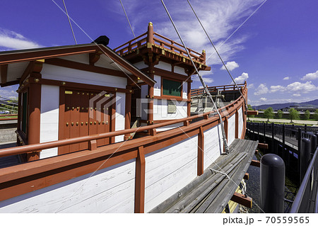 平城京跡歴史公園 朱雀門ひろば 復元遣唐使船 奈良県奈良市 平城京跡歴史公園 朱雀門ひろば 復元遣唐使船 奈良県奈良市 70559565