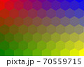 Background images in a multicolored hexagonal style. 70559715