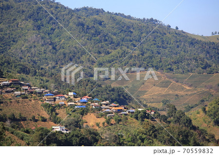 Satikhiri village in northern thailand: rural scenery 70559832
