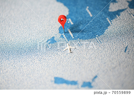 travel painted map with the plane travel painted map with the plane 70559899