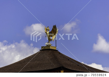 平城京跡歴史公園　東院庭園建物の鳳凰　奈良県奈良市 70559924