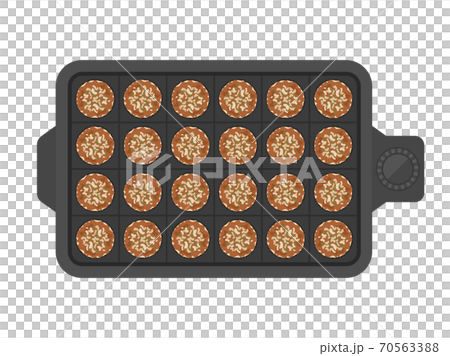 たこ焼き器のイラストのイラスト素材