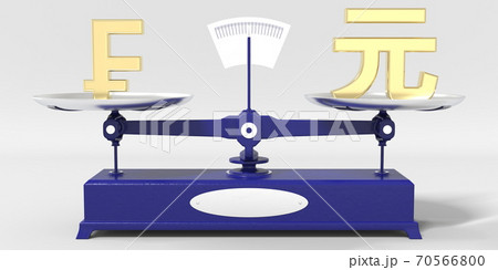 Swiss franc symbol weighs the same as Yuan renminbi sign on balance scales. Financial market conceptual 3d rendering Swiss franc symbol weighs the same as Yuan renminbi sign on balance scales. Financial market conceptual 3d rendering 70566800