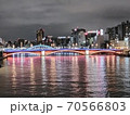 隅田川の吾妻橋の綺麗なイルミネーション夜景 70566803