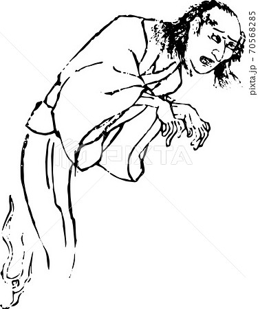 化けて出た幽霊のイラスト素材