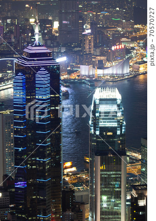 29 Sept 2007 Close up of the office building at night , hong kong 29 Sept 2007 Close up of the office building at night , hong kong 70570727