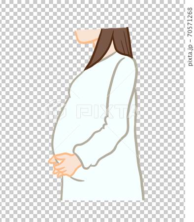 孕婦的插圖 70571268