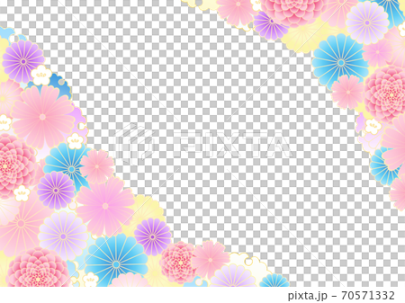 Luxurious background frame with chrysanthemum pattern Luxurious background frame with chrysanthemum pattern 70571332