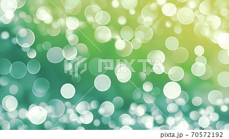 緑色と玉ボケの抽象的な背景イメージ素材 のイラスト素材