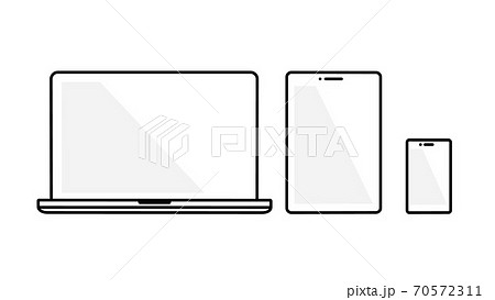 ノートパソコン・タブレット・スマートフォンのセット 70572311