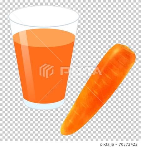 Carrot Juice Carrot Juice Stock Illustration