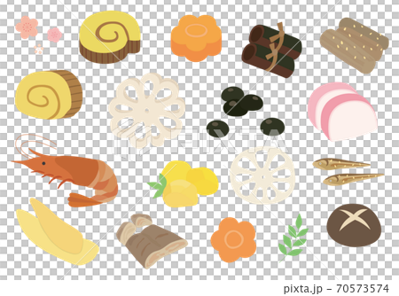 おせち料理のイラストセット 70573574