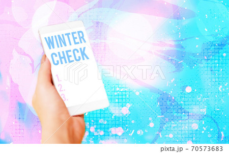 Word writing text Winter Check. Business concept Word writing text Winter Check. Business concept 70573683