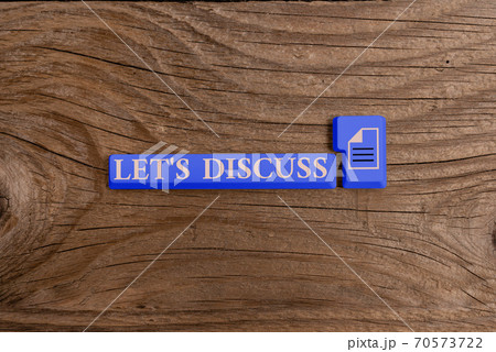 Word writing text Let S Discuss. Business concept Word writing text Let S Discuss. Business concept 70573722