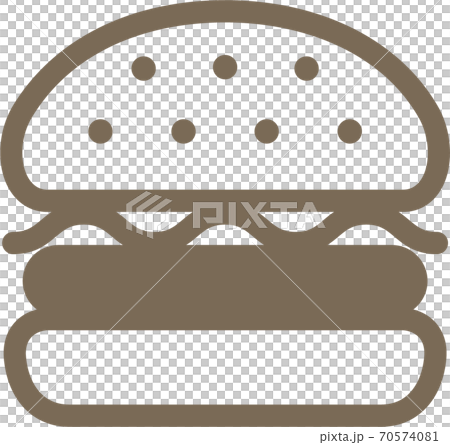 ハンバーガーアイコンイラスト 70574081