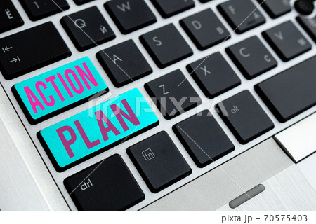 Writing note showing Action Plan. Business photo Writing note showing Action Plan. Business photo 70575403