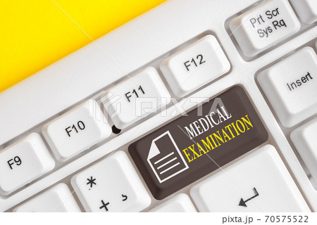 Word writing text Medical Examination. Business Word writing text Medical Examination. Business 70575522