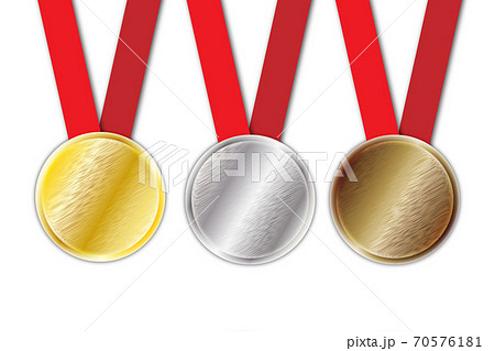 金銀銅のメダルのイラスト素材