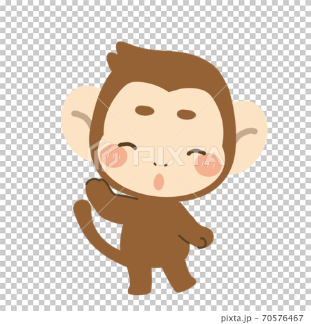 困り顔のサルくん 70576467