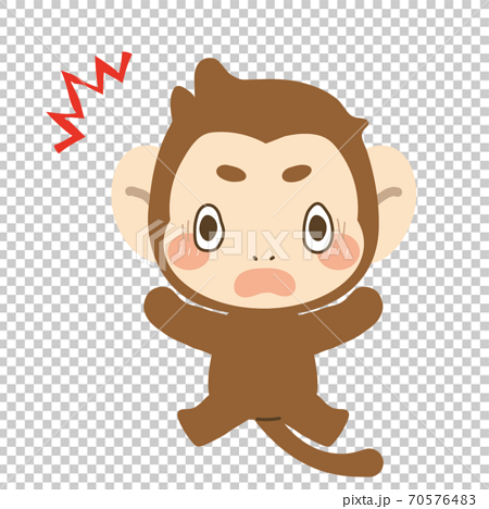 Surprised Monkey Stock Illustration