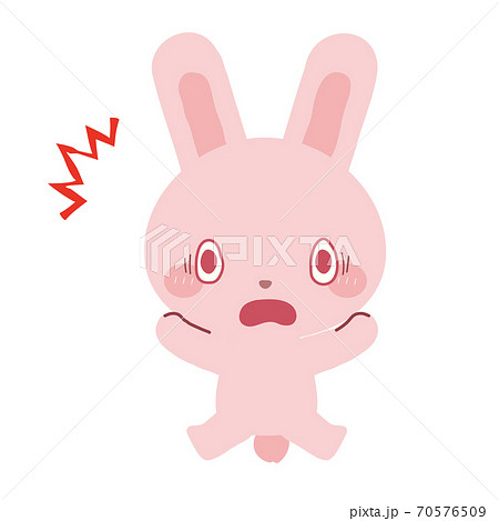 びっくりするうさぎちゃんのイラスト素材 [70576509] - PIXTA