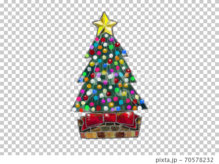 Christmas tree watercolor illustration Christmas tree watercolor illustration 70578232