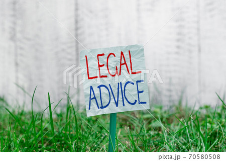 Handwriting text Legal Advice. Concept meaning 70580508