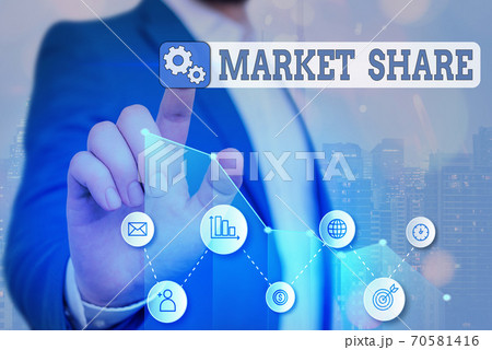 Word writing text Market Share. Business concept 70581416