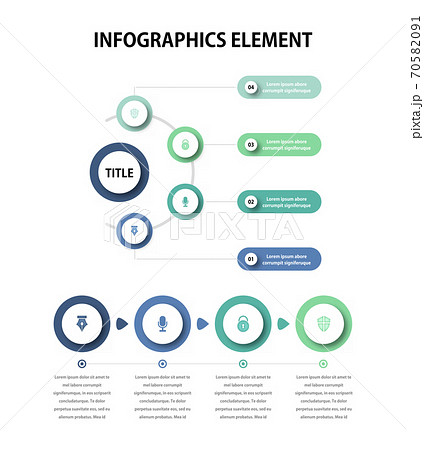 テキスト 年表 ラベルのイラスト素材
