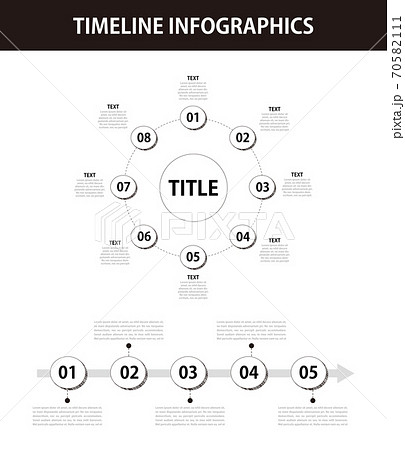 テキスト 年表 ラベルのイラスト素材