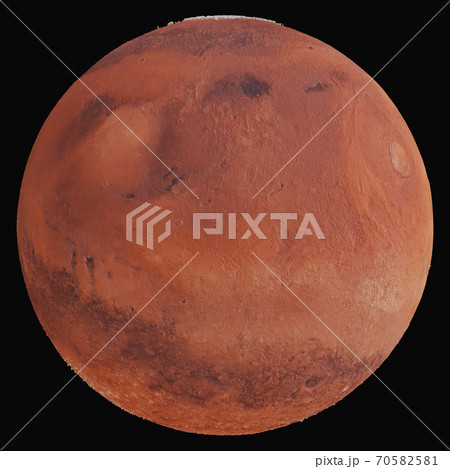 Planet Mars. Isolated on black background Planet Mars. Isolated on black background 70582581